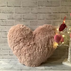 Arlee Home 20” Valentine Plush Heart Pillow